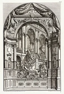 Descending Prints: Christ Descending the Stairs, c1740. Creator: Johannes Andreas Pfeffel