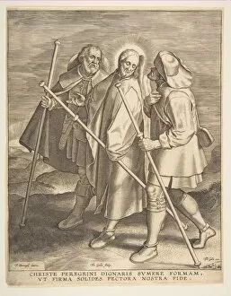 Breugel Pieter Gallery: Christ and the Disciples on the Way to Emmaus, 1571. Creator: Philip Galle