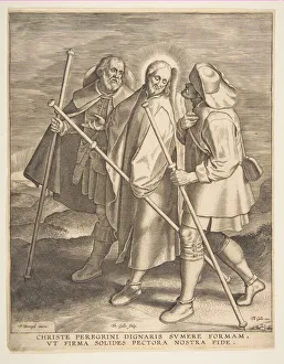 Breugel Pieter Gallery: Christ and the Disciples on the Way to Emmaus, 1571. Creator: Philip Galle
