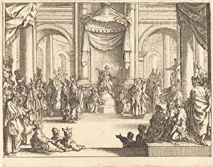 Questioning Prints: Christ Disputing with the Doctors, 1635. Creator: Jacques Callot