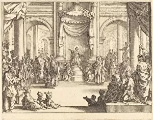 Argument Gallery: Christ Disputing with the Doctors, 1635. Creator: Jacques Callot