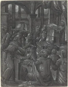 Christ Disputing with the Doctors, c. 1600. Creator: Unknown Christ Disputing with the Doctors, c. 1600. Creator: Unknown