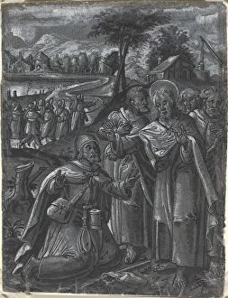 Christ Disputing with the Doctors [recto], c. 1600. Creator: Unknown