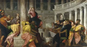 Christ among the Doctors. Artist: Veronese, Paolo (1528-1588) Christ among the Doctors. Artist: Veronese, Paolo (1528-1588)