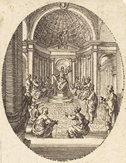 Jews Gallery: Christ among the Doctors, c. 1631. Creator: Jacques Callot