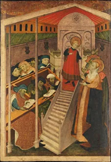 Christ among the Doctors. Creator: Spanish (Catalan) Painter (early 15th century)