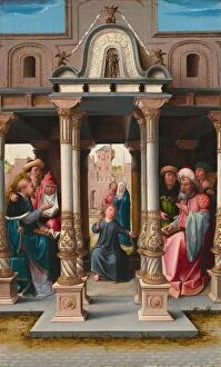Discussing Gallery: Christ among the Doctors [obverse], c. 1513. Creator: Bernaert van Orley