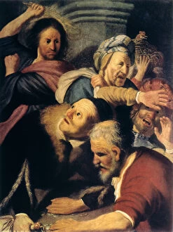 Person Gallery: Christ Drives the Money-Changers from the Temple, 1626. Artist: Rembrandt Harmensz van Rijn