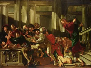 Affluence Prints: Christ Driving the Money Changers from the Temple