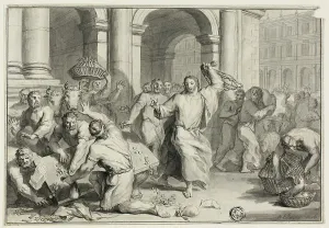 Brush Drawing Prints: Christ Driving the Money-Changers from the Temple