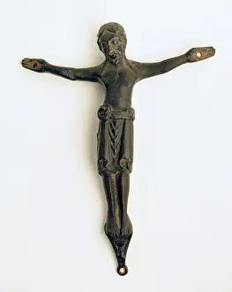 Crucifix Prints: Christ, early 12th century. Creator: Unknown