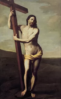 Christ Embracing the Cross. Artist: Reni, Guido (1575-1642)