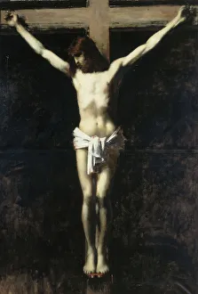 Jean Henner Prints: Christ en croix, between 1889 and 1892. Creator: Jean Jacques Henner
