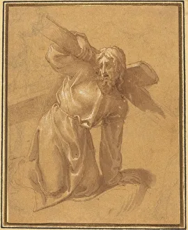 Heightened Prints: Christ Falling under the Cross. Creator: Salviati, Francesco, follower of