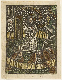 Block Book Prints: Christ in the Garden of Gethsemane, 1460-65. Creator: Unknown