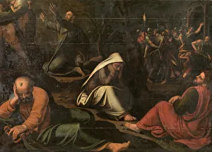 Christ in the Garden of Gethsemane, 1565. Creator: Lambert van Noort