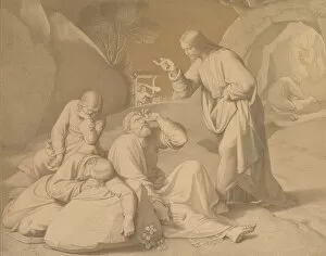 Gethsemane Gallery: Christ in the Garden of Gethsemane, 1848. Creator: Johann Friedrich Overbeck