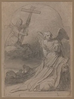 Mount Olivet Prints: Christ in the Garden of Olives, 1615/35. Creator: Gerrit van Honthorst