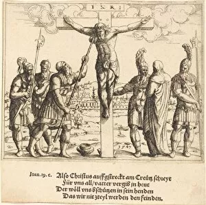 Hirschvogel Augustin Gallery: Christ is Given Vinegar to Drink, 1547. Creator: Augustin Hirschvogel
