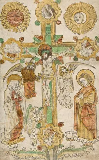 Christ on a Goldsmith's Cross, 15th century. 15th century. Creator: Anon Christ on a Goldsmith's Cross, 15th century. 15th century. Creator: Anon