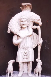 Cairo Prints: Christ the Good Shepherd, Early Coptic Art, c3rd century