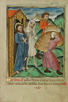 Sack Prints: Christ as a Healer, about 1480-1490. Creator: Unknown