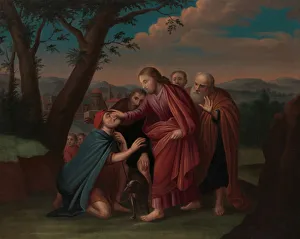 Christ Healing the Blindman, ca. 1725-30. Creator: Gerardus Duyckinck Christ Healing the Blindman, ca. 1725-30. Creator: Gerardus Duyckinck