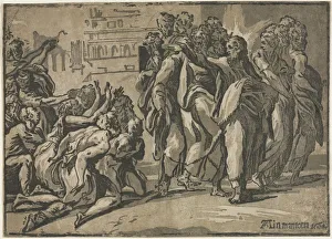 Christ Healing the Lepers, 1608. Creator: Guiseppe Rossigliani (Italian, c. 1510-)