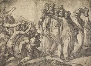 Healing Gallery: Christ Healing the Lepers, ca. 1545 (?). Creator: Andrea Schiavone