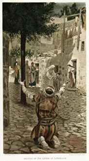Capernaum Gallery: Christ healing the lepers at Capernaum, c1890