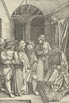 Ulrich Prints: Christ before Herod in a Hall, from Speculum passionis domini nostri Ihesu Christi, 1507
