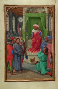 Simon Benig Prints: Christ before Herod; Prayer Book of Cardinal Albrecht of Brandenburg