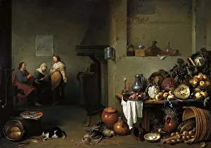 Christ in the House of Martha and Mary. Artist: Bloot, Pieter de (1601-1658) Christ in the House of Martha and Mary. Artist: Bloot, Pieter de (1601-1658)
