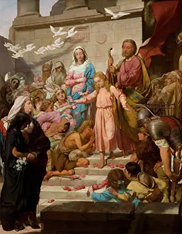 Adoration Prints: Christ Leaving the Temple, c1870. Creator: Feliks Szynalewski