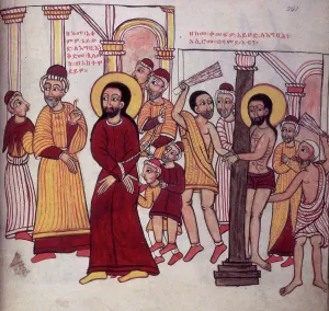 Ethiopia Prints: Christ being led to his crucifixion, and Christ being scourged, 1756. Creator: Unknown