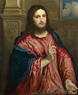 Saviour Of The World Gallery: Christ as The Light of the World, c. 1550. Artist: Bordone, Paris (1500-1571)