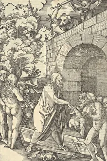 Hans Schäufelein Prints: Christ in Limbo, from Speculum passionis domini nostri Ihesu Christi, 1507
