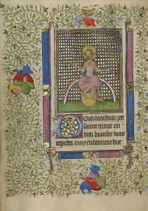 Stigmata Prints: Christ in Majesty; Book of Hours, about 1410. Creator: Unknown