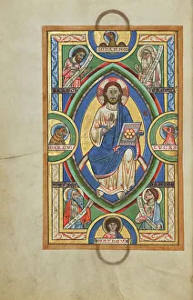 Christ in Majesty; Stammheim Missal, probably 1170s. Creator: Unknown
