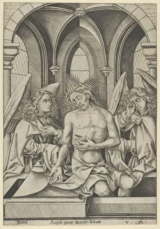 Christ as the Man of Sorrows Between Two Angels, ca. 1500., ca. 1500 Christ as the Man of Sorrows Between Two Angels, ca. 1500., ca. 1500
