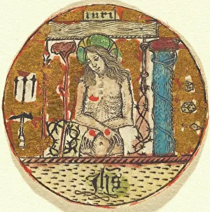 Christ as the Man of Sorrows, c. 1450/1460. Creator: Master E.S. Follower of