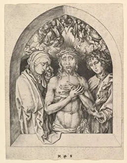 Christ as the Man of Sorrows with the Virgin and St. John, ca. 1435-1491 Christ as the Man of Sorrows with the Virgin and St. John, ca. 1435-1491
