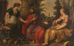 Martha Prints: Christ with Martha and Mary, c.1630-c.1634. Creator: Vincent Malo