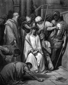 Paul Gustave Prints: Christ mocked and the Crown of Thorns placed on his head. Artist: Gustave Dore