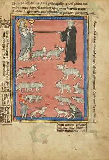 Crook Prints: Christ and a Monk and Two Shepherds; De Natura Avium; De Pastoribus et Ovibus