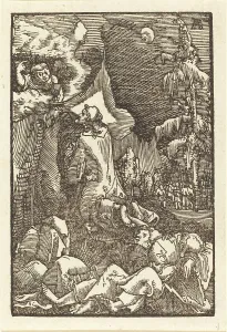 Mount Olivet Prints: Christ on the Mount of Olives, c. 1513. Creator: Albrecht Altdorfer