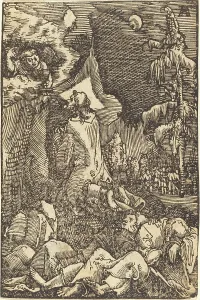 Mount Olivet Prints: Christ on the Mount of Olives, c. 1513. Creator: Albrecht Altdorfer