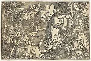 Mount Olivet Prints: Christ on the Mount of Olives, c. 1522. Creator: Hans Weiditz