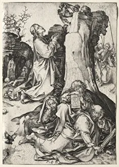 Martin Schongauer German Prints: Christ on the Mount of Olives. Creator: Martin Schongauer (German, c. 1450-1491)