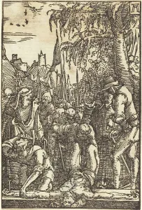 Altdorfer Albrecht Prints: Christ Nailed to the Cross, c. 1513. Creator: Albrecht Altdorfer